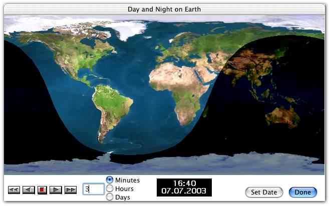 day and night. all planets and even a few